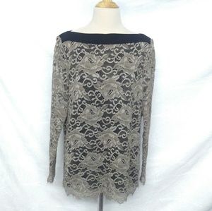 Tory Burch Nylon Blend Lace Blouse.
